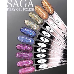 Светоотражающий гель-лак SAGA Fiery Gel №16, 9 мл. Photo 2